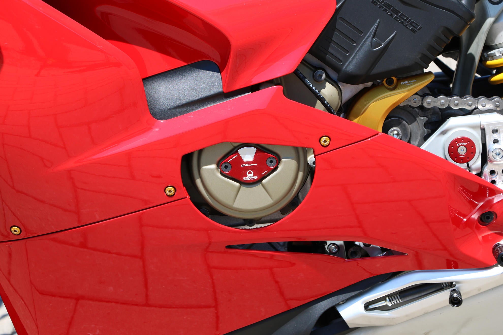 Ontstekingsdeksel / Timing Inspectie Deksel Pramac Racing Limited Edition CNC Racing Ducati Panigale V4/S (2025) CF266PR 