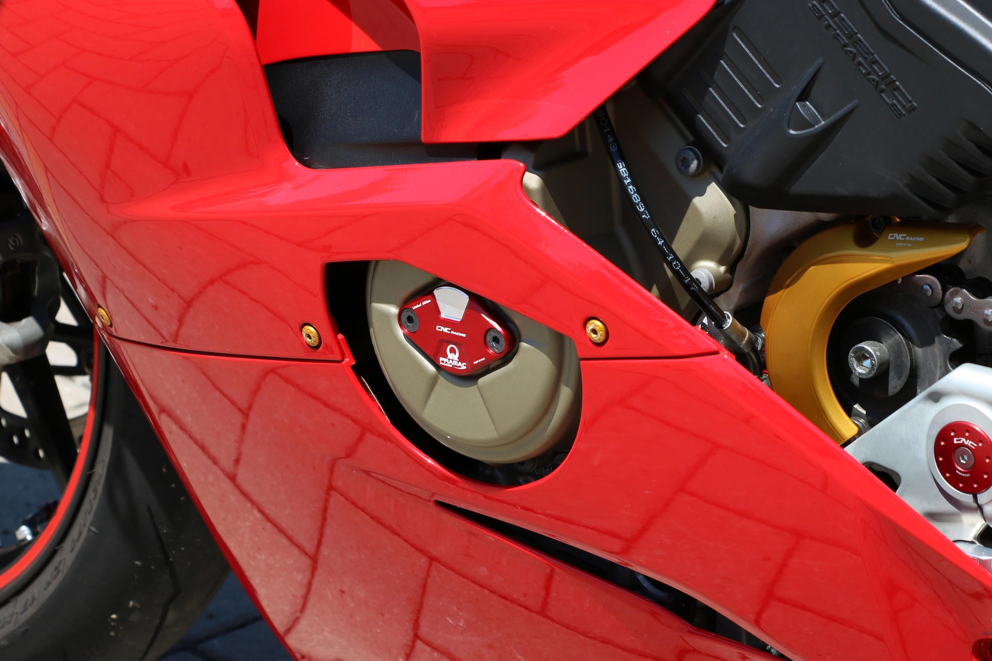 Ontstekingsdeksel / Timing Inspectie Deksel Pramac Racing Limited Edition CNC Racing Ducati Panigale V4/S (2025) CF266PR 