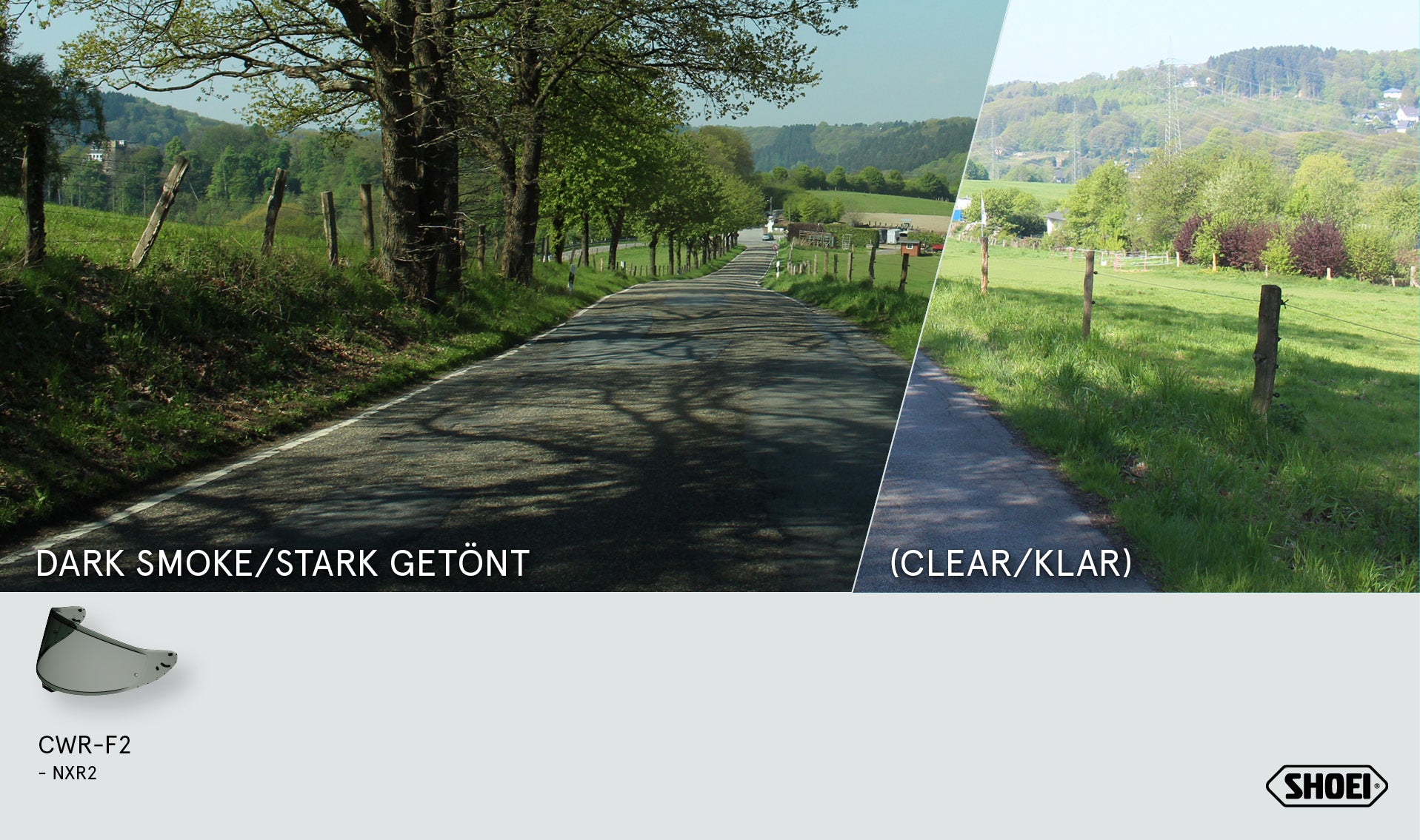 Shoei vizier X-SPR PRO (CWR-F2PN) sterk getint 