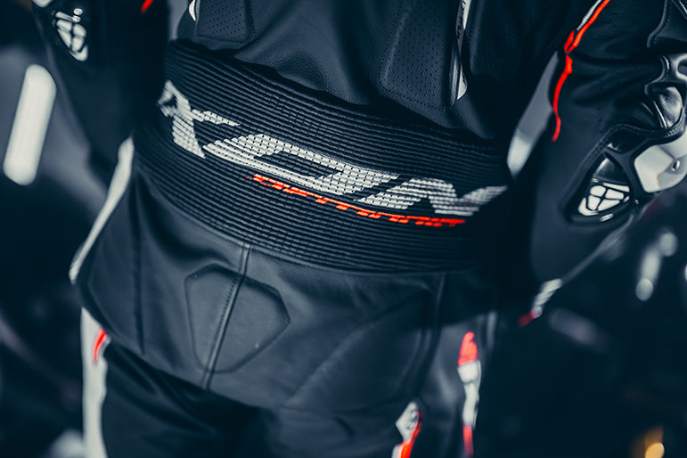 IXON Demonio overall Leren pak – geperforeerd racepak | heren | zwart/wit/rood 