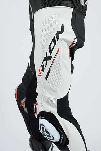 IXON Demonio overall Leren pak – geperforeerd racepak | heren | zwart/wit/rood 