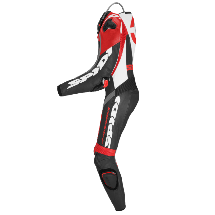 Spidi DP-Progressive eendelige Leren pak – Geperforeerd racepak | Heren | Rood | Y161014 