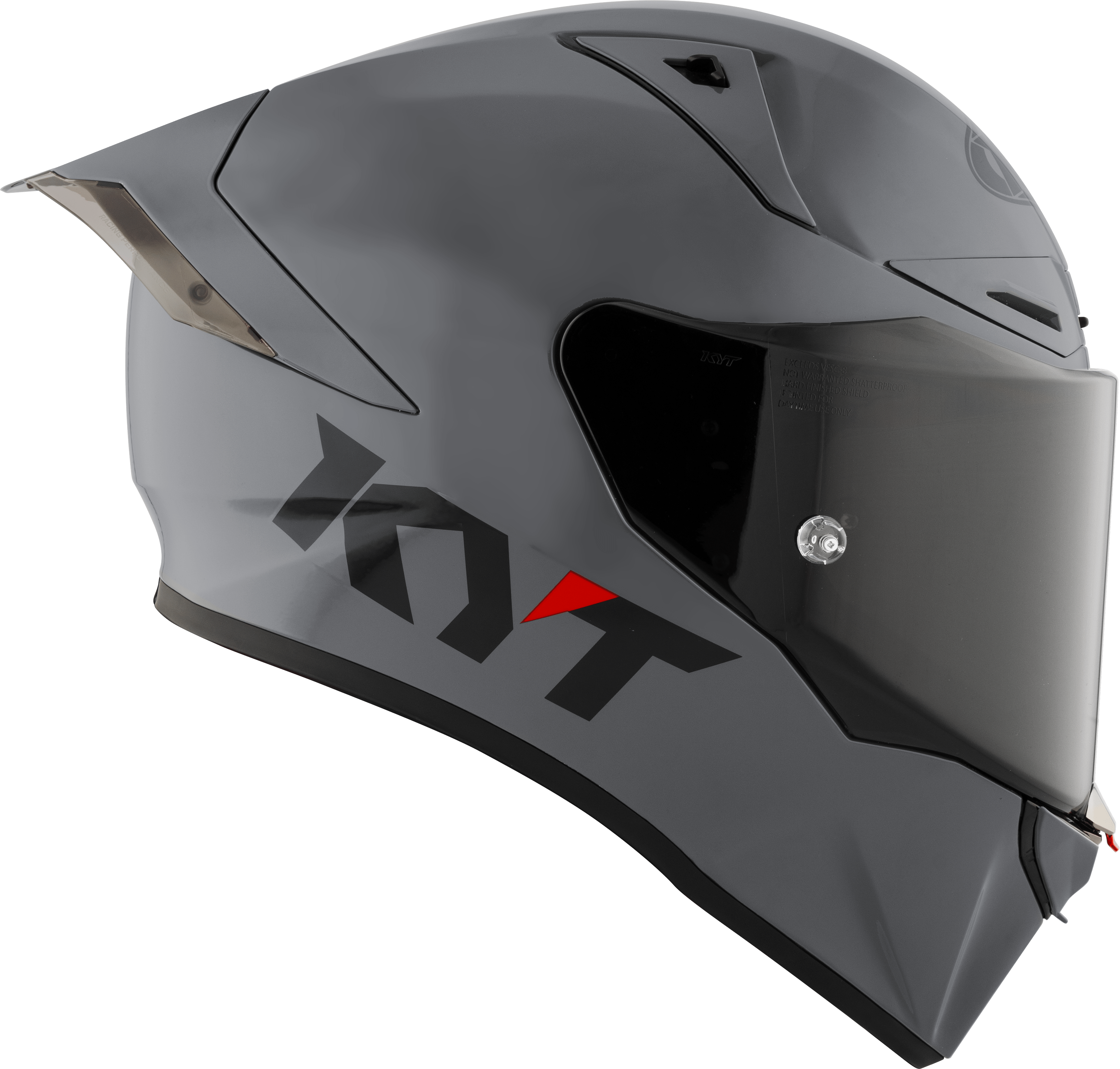 KYT R1R Racing Helm Effen grijs Y6R100W1 