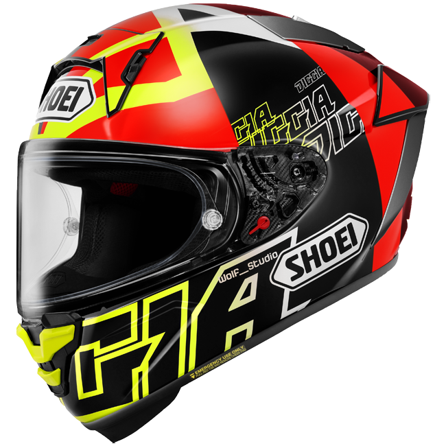 Shoei X-SPR PRO helm Diggia2 TC-3 Fabio Di Giannantonio replica 2025 
