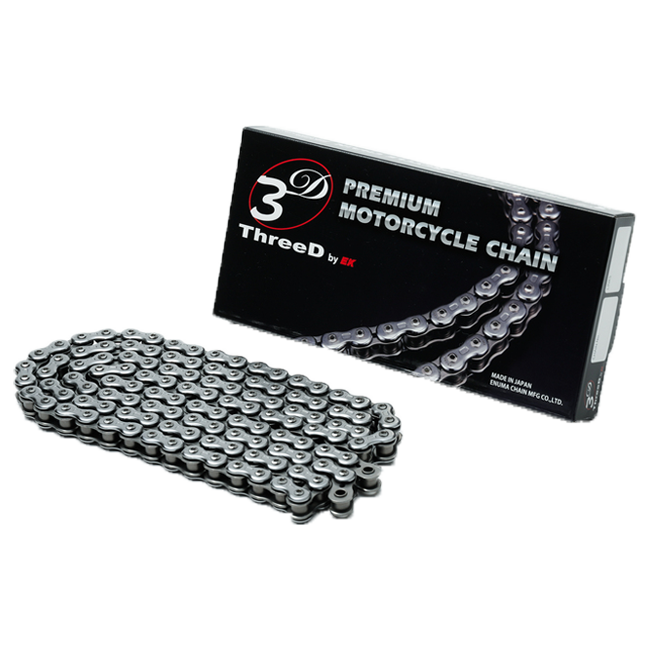 EK Ketting 520 R/3D Chroom NX-Ring open met klinkverbinding – 110 tot 120 schakels 