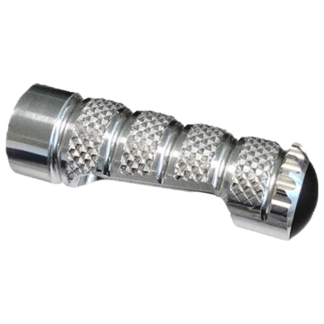 LighTech vervangende voetsteun vast 70,5 mm – Zilver/Zwart | RFTR245–248 