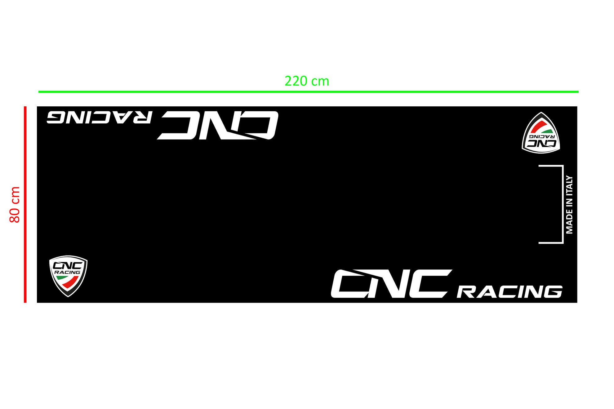 Motorfiets Box- & Garage-vloerkleed 220 x 80 cm CNC Racing GA003B 