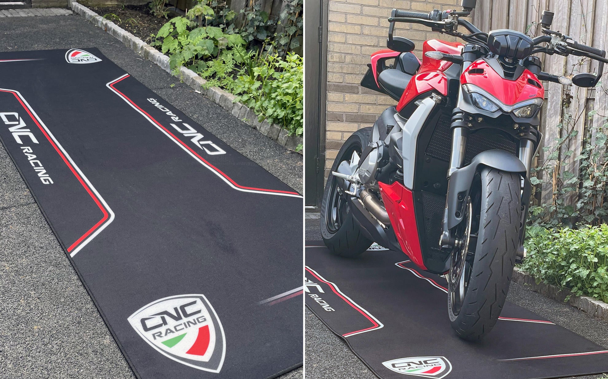 Motorfiets Boxen- & Garagen-tapijt 226 x 80 cm CNC Racing GA016B 