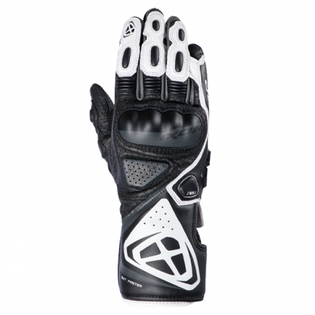 IXON GP5 Air L motorhandschoenen van leer | Dames | Wit/Zwart 