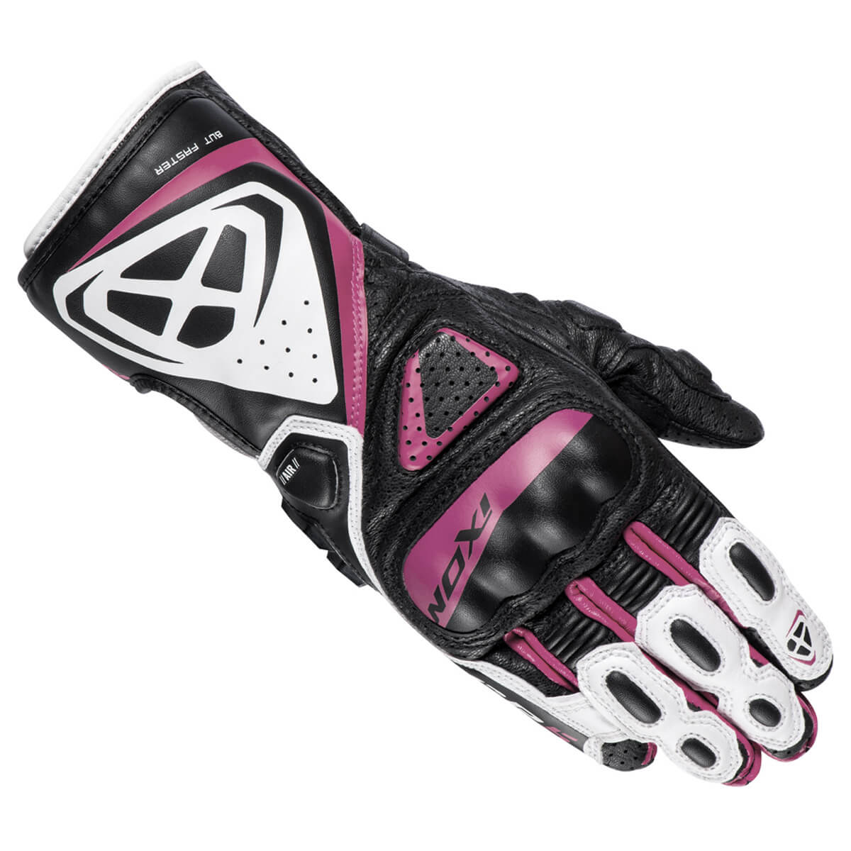 IXON GP5 Air L motorleren handschoenen | Dames | Roze/Wit/Zwart 