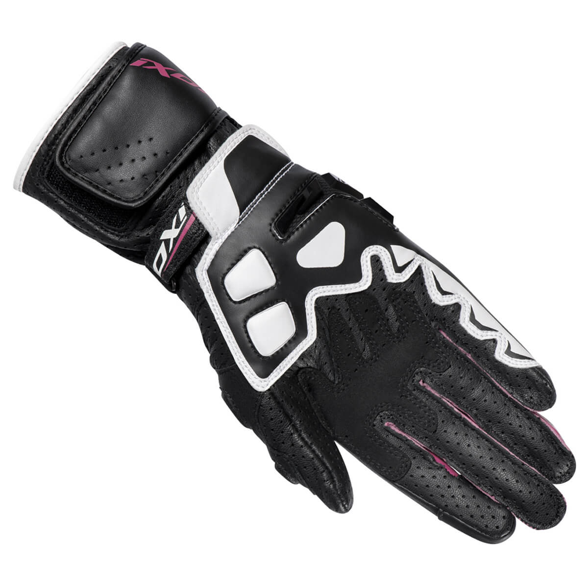 IXON GP5 Air L motorleren handschoenen | Dames | Roze/Wit/Zwart 