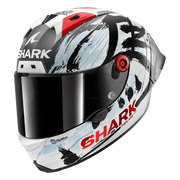 Shark Aeron GP FIM 2 Johann Zarco Suzuka 2026 Replica matt DWK HE4106 — Dreiviertelansicht von vorn
