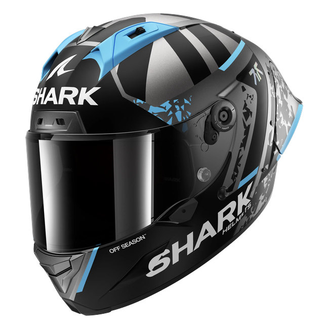 Shark Aeron GP FIM 2 Raúl Fernández Winter Test Replica matt ABS HE4161 — Dreiviertelansicht von vorn