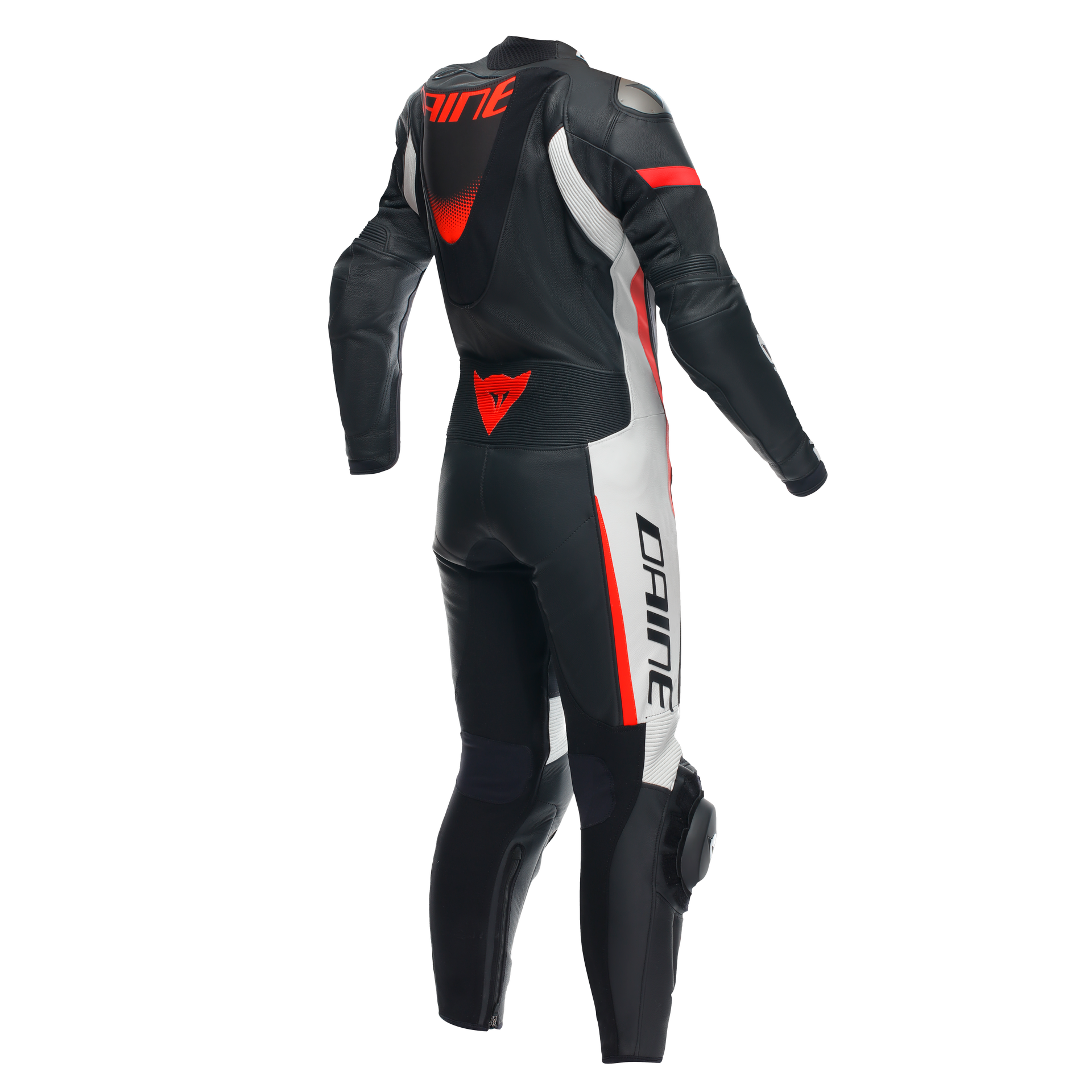 Dainese Grobnik Lady Eendelige Leren Pak – Geperforeerd Racesuit | Vrouwen | Wit/Rood 
