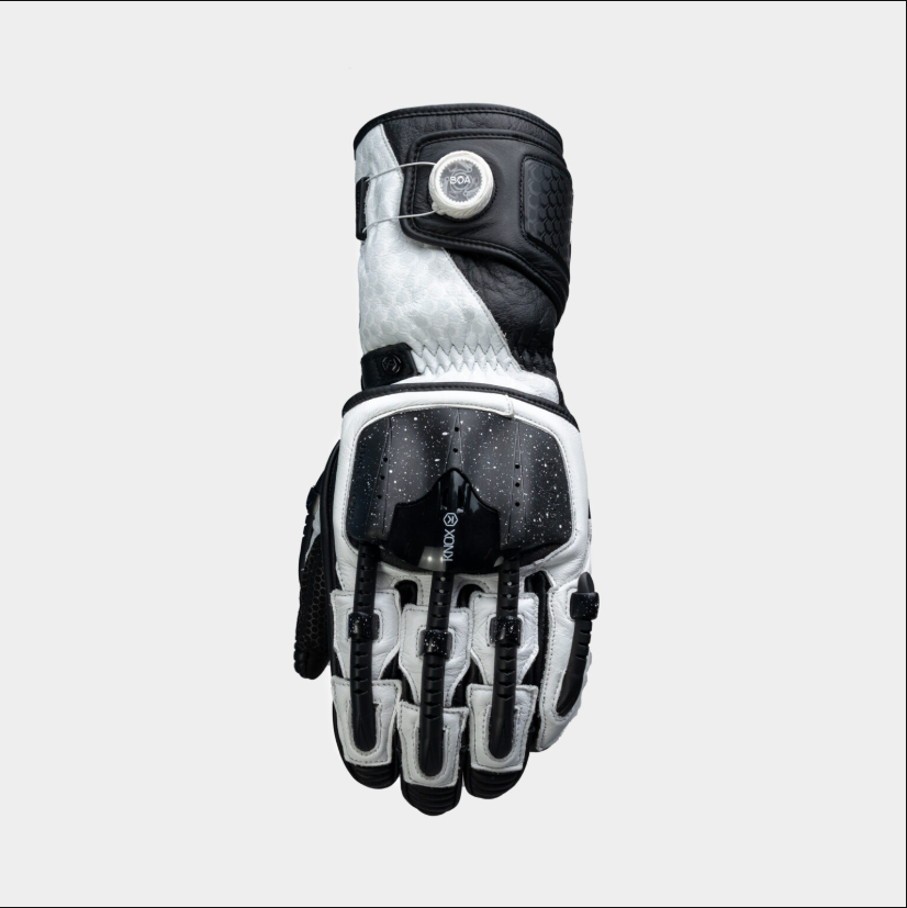 Knox Handroid MK5 Racing lederen handschoenen | Heren | Zwart/Wit | 11769404101 