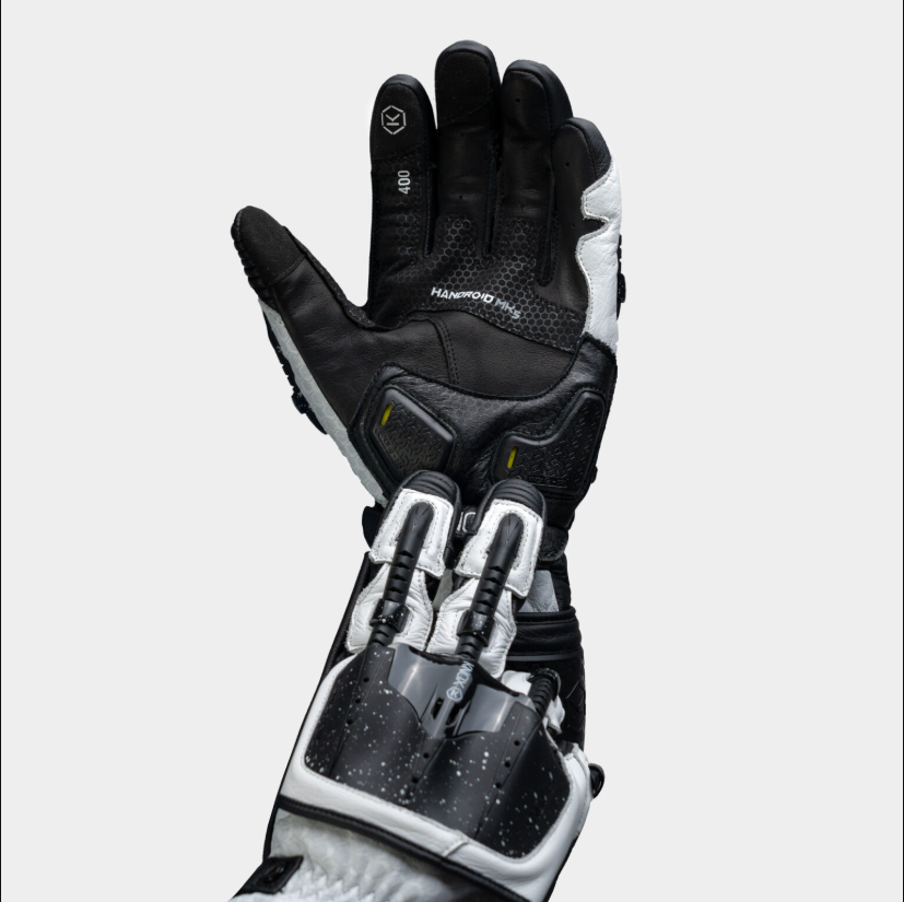 Knox Handroid MK5 Racing lederen handschoenen | Heren | Zwart/Wit | 11769404101 