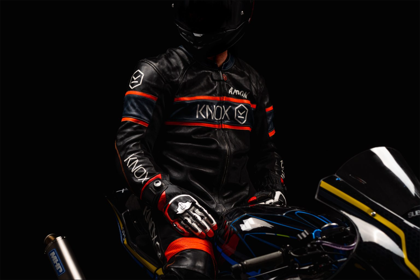 Knox Handroid MK5 Racing Lederhandschuhe | Herren | Rot | 11769404105