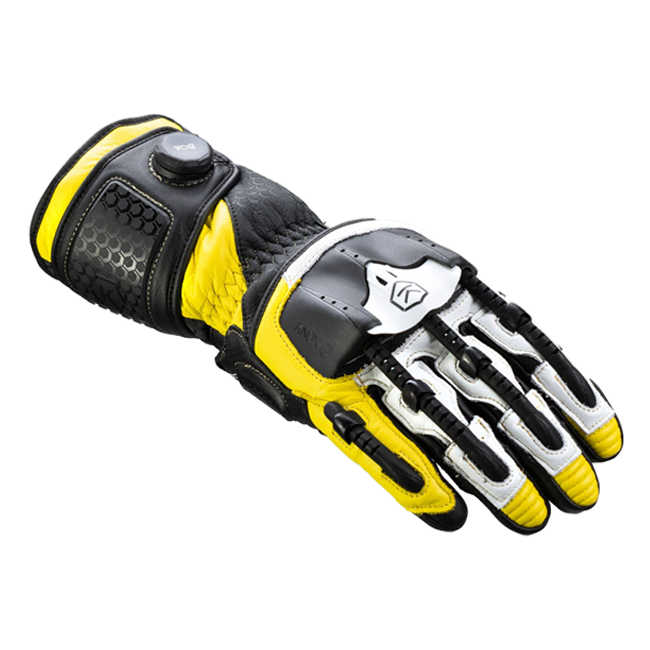 Knox Handroid MK5 racelederen handschoenen | Heren | Geel | 11769404104 