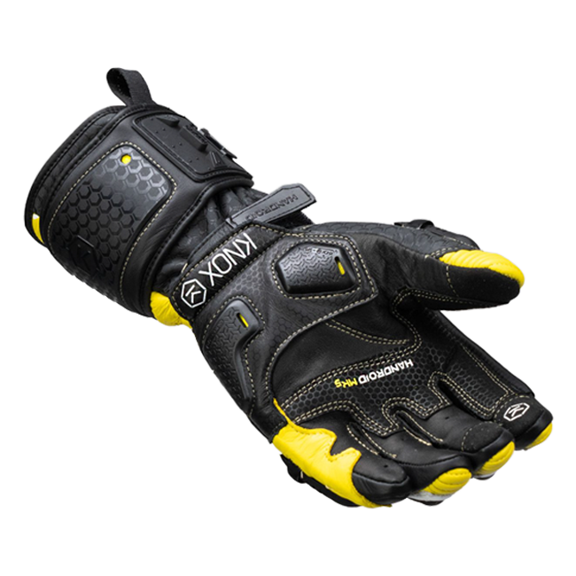 Knox Handroid MK5 racelederen handschoenen | Heren | Geel | 11769404104 