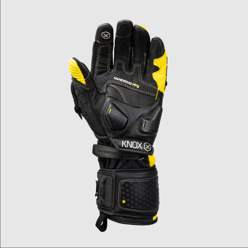 Knox Handroid MK5 racelederen handschoenen | Heren | Geel | 11769404104 