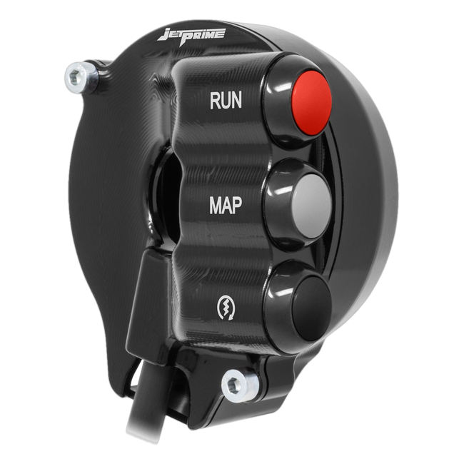 Gasgriffgehäuse mit integriertem Lenkerschalter JetPrime Aprilia RS 660 (20-24) JP CO AP660N