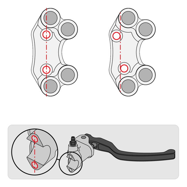 Lenkerschalter Street rechts JetPrime Triumph Street Triple 765 RS (17-26) JP PLDB 039 – versetztes Lochbild