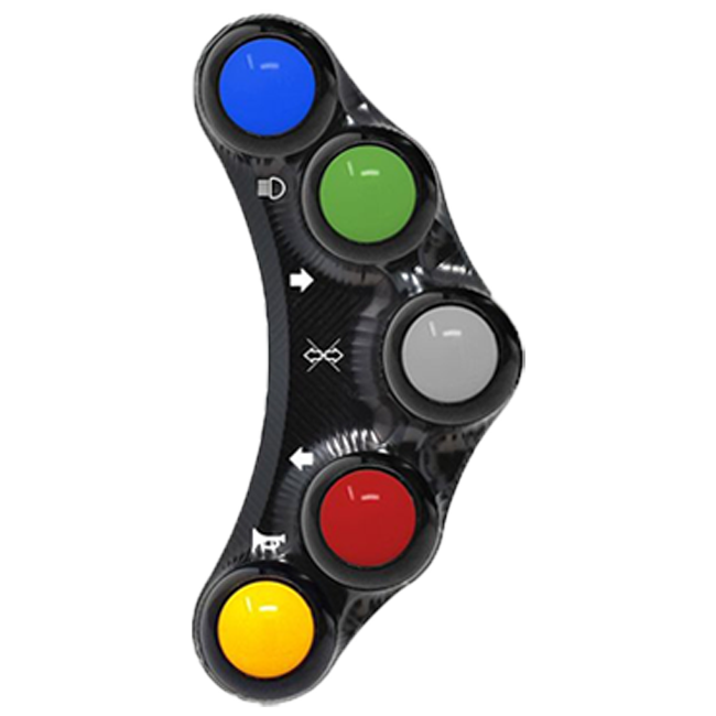 Stuurknop Street links JetPrime BMW S1000RR K46 (15-18) JP PLS 008 