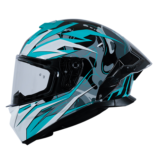 Just1 J-STR Helm Avalon Turquoise / Zwart Glans 6030390111002 