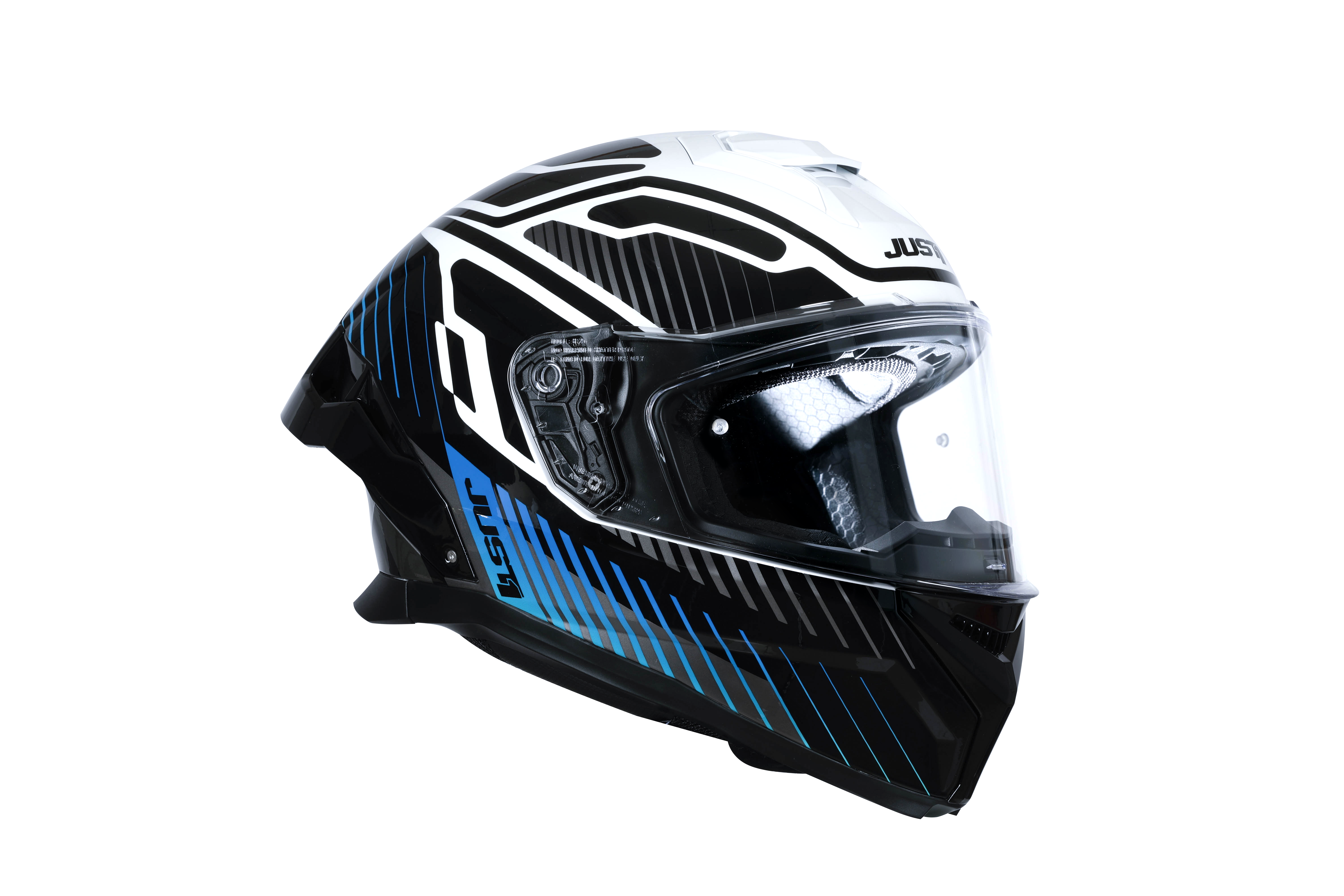 Just1 J-STR Helm Tactical Blauw / Wit Glans 6030390112003 
