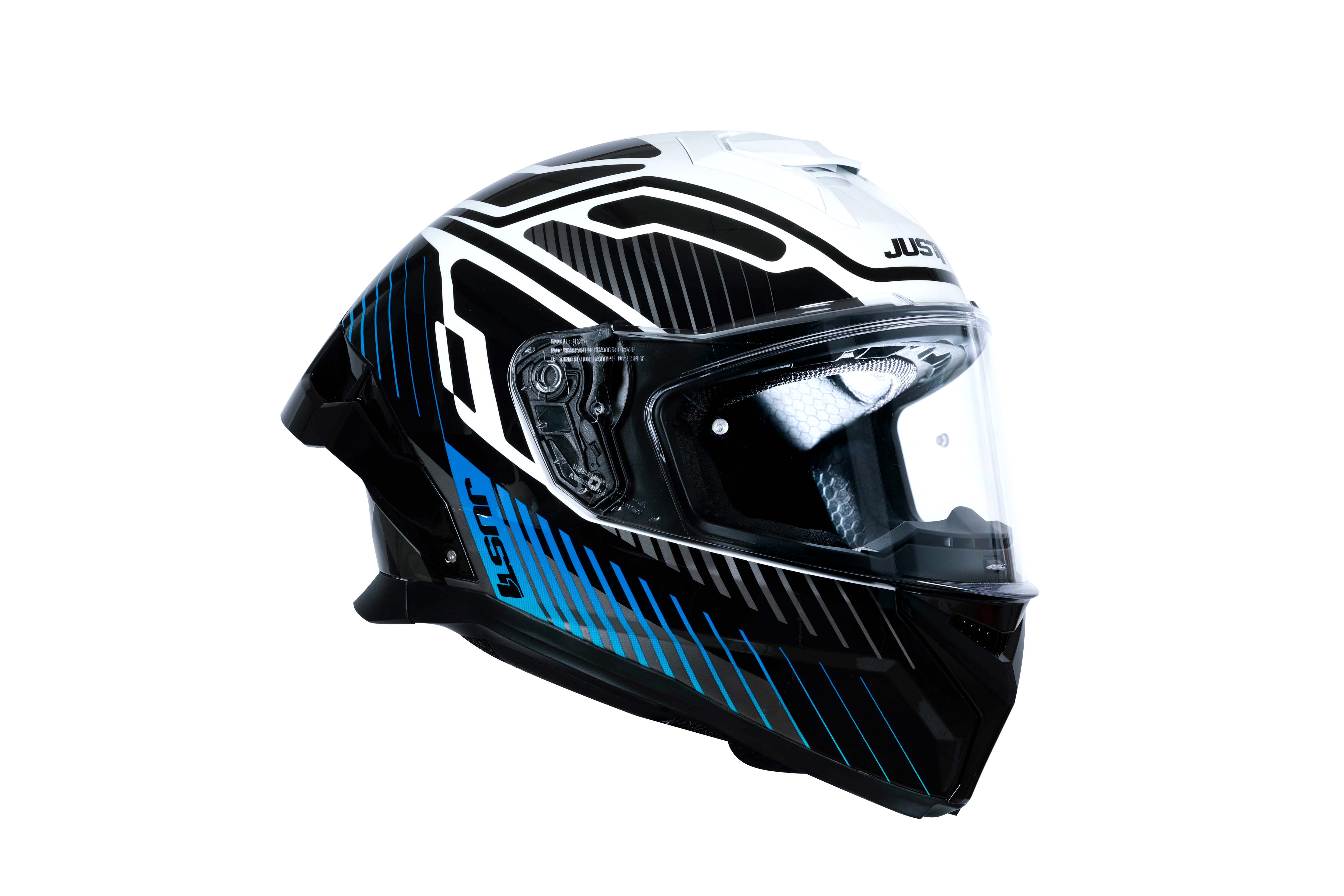 Just1 J-STR Helm Tactical Blauw / Wit Glans 6030390112003 