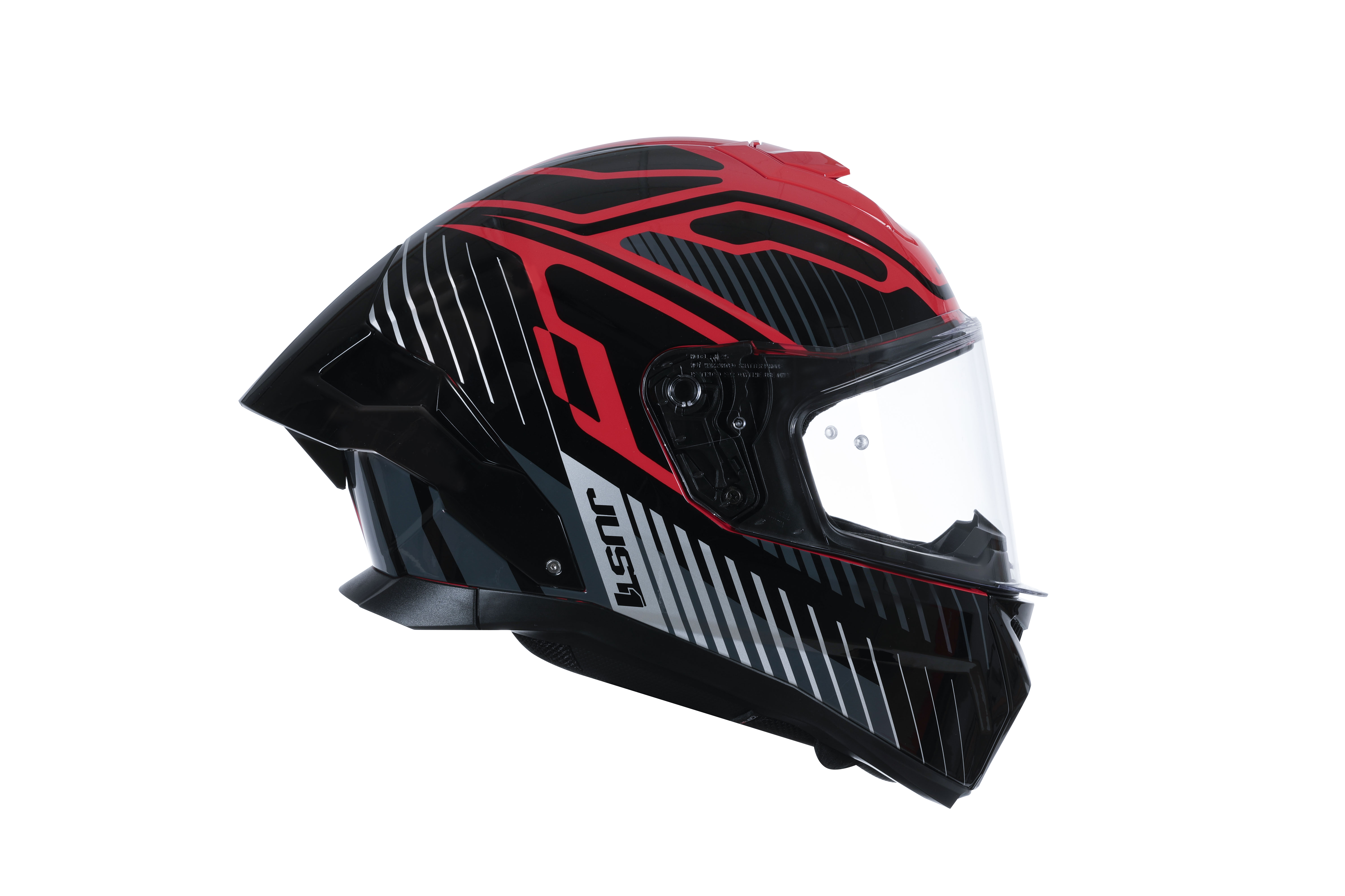Just1 J-STR Helm Tactical Zilver / Rood Glans 6030390171003 