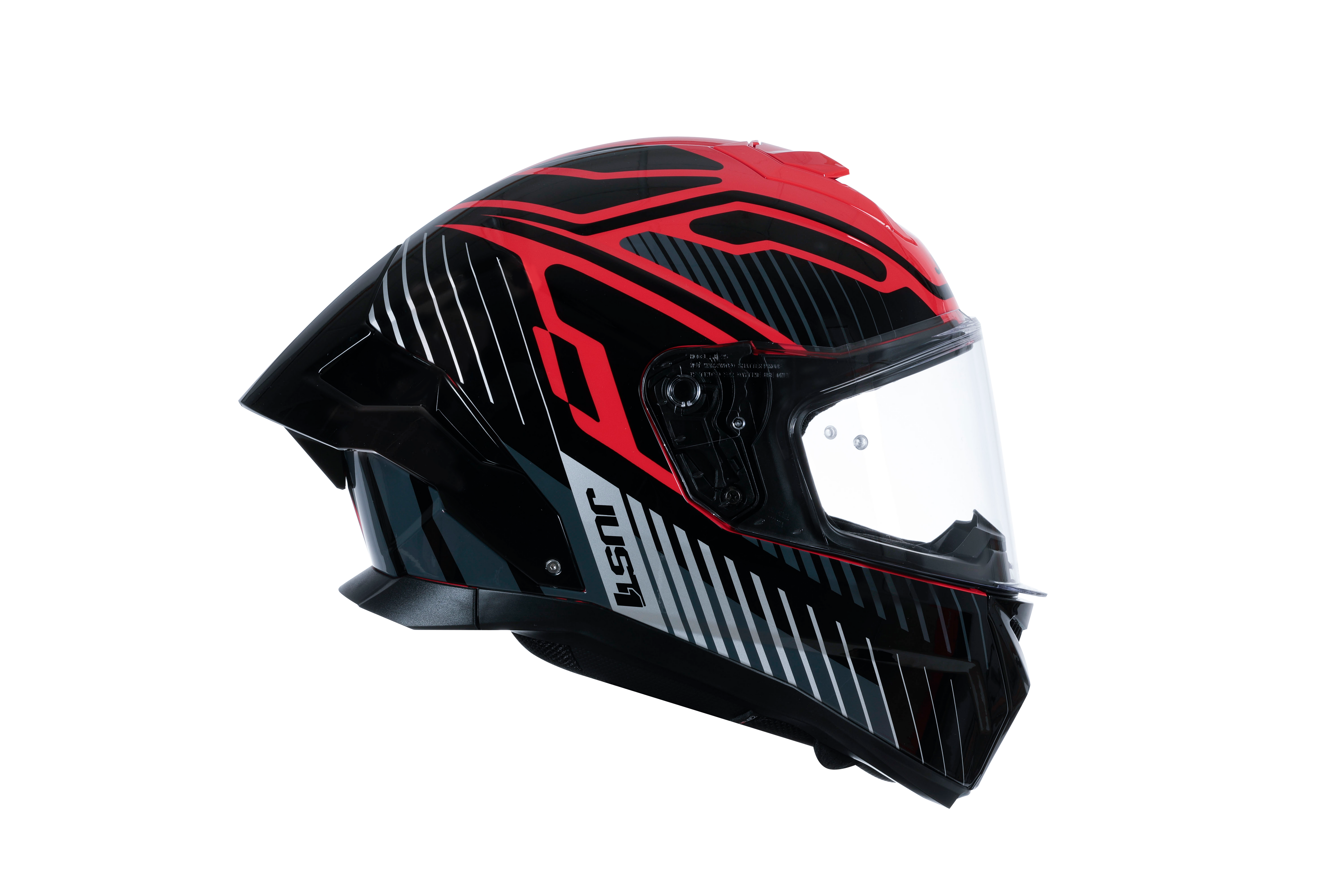 Just1 J-STR Helm Tactical Zilver / Rood Glans 6030390171003 