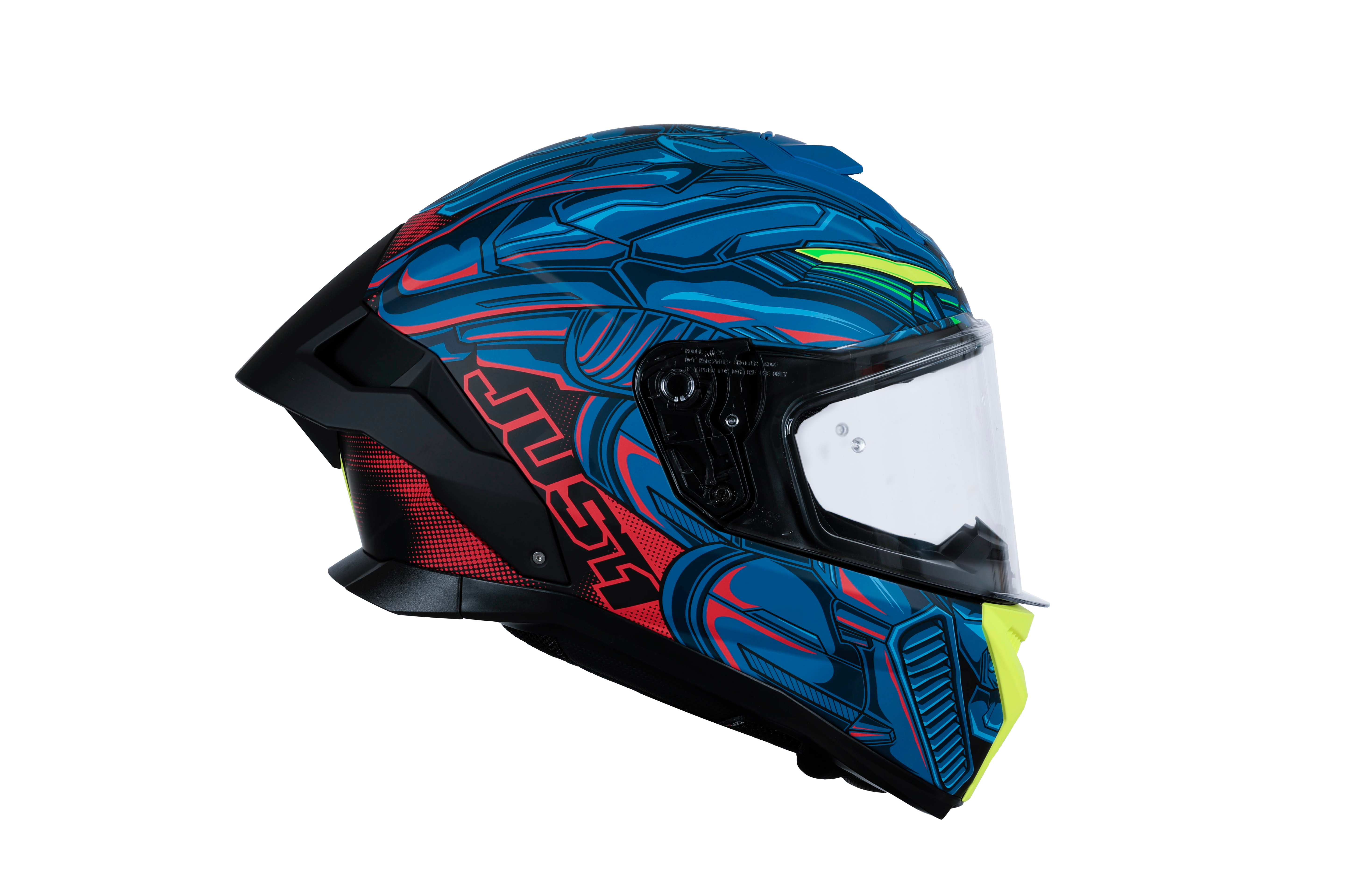 Just1 J-STR Helm Titan Rood / Blauw / Zwart Matt 6030390214004 