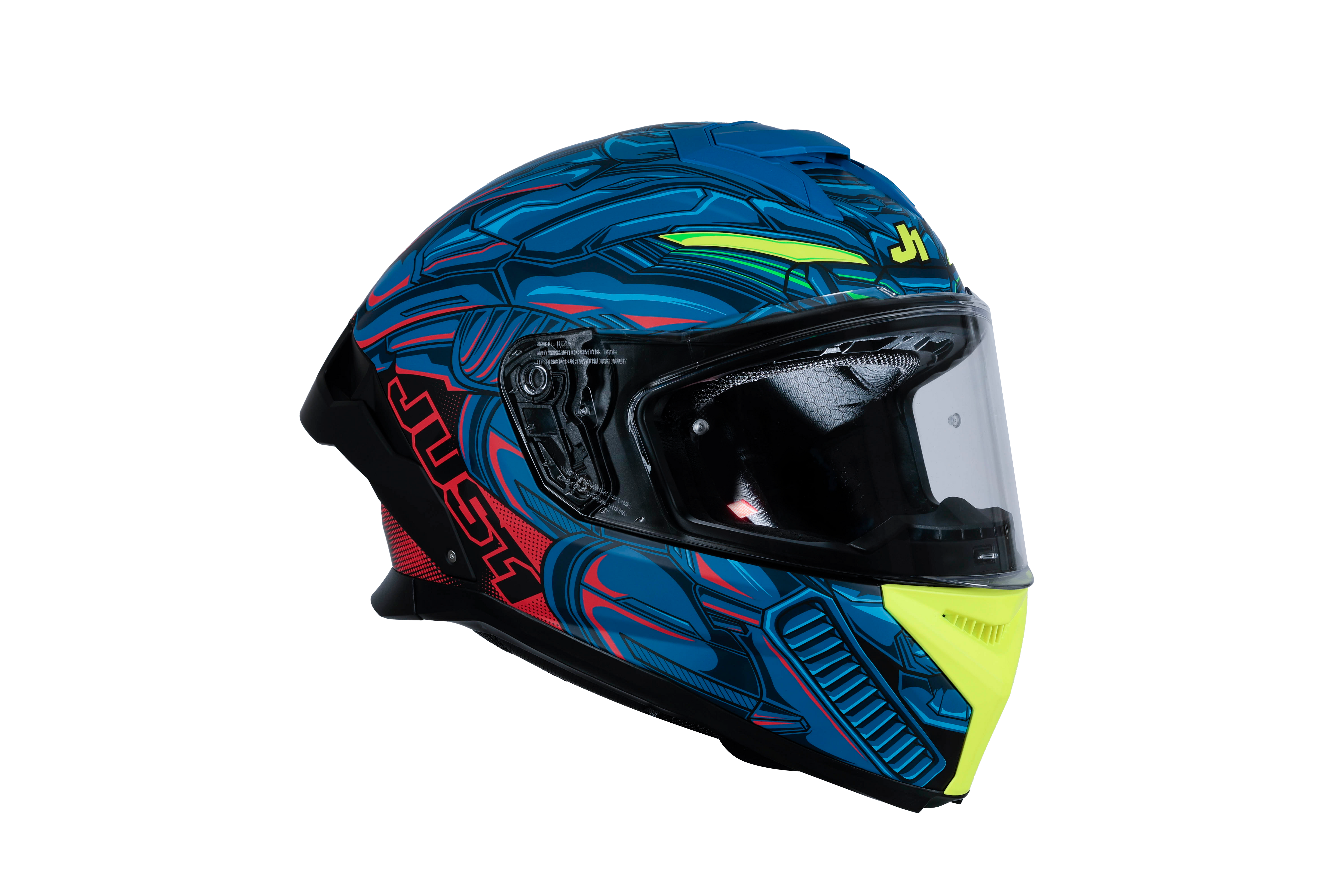Just1 J-STR Helm Titan Rood / Blauw / Zwart Matt 6030390214004 