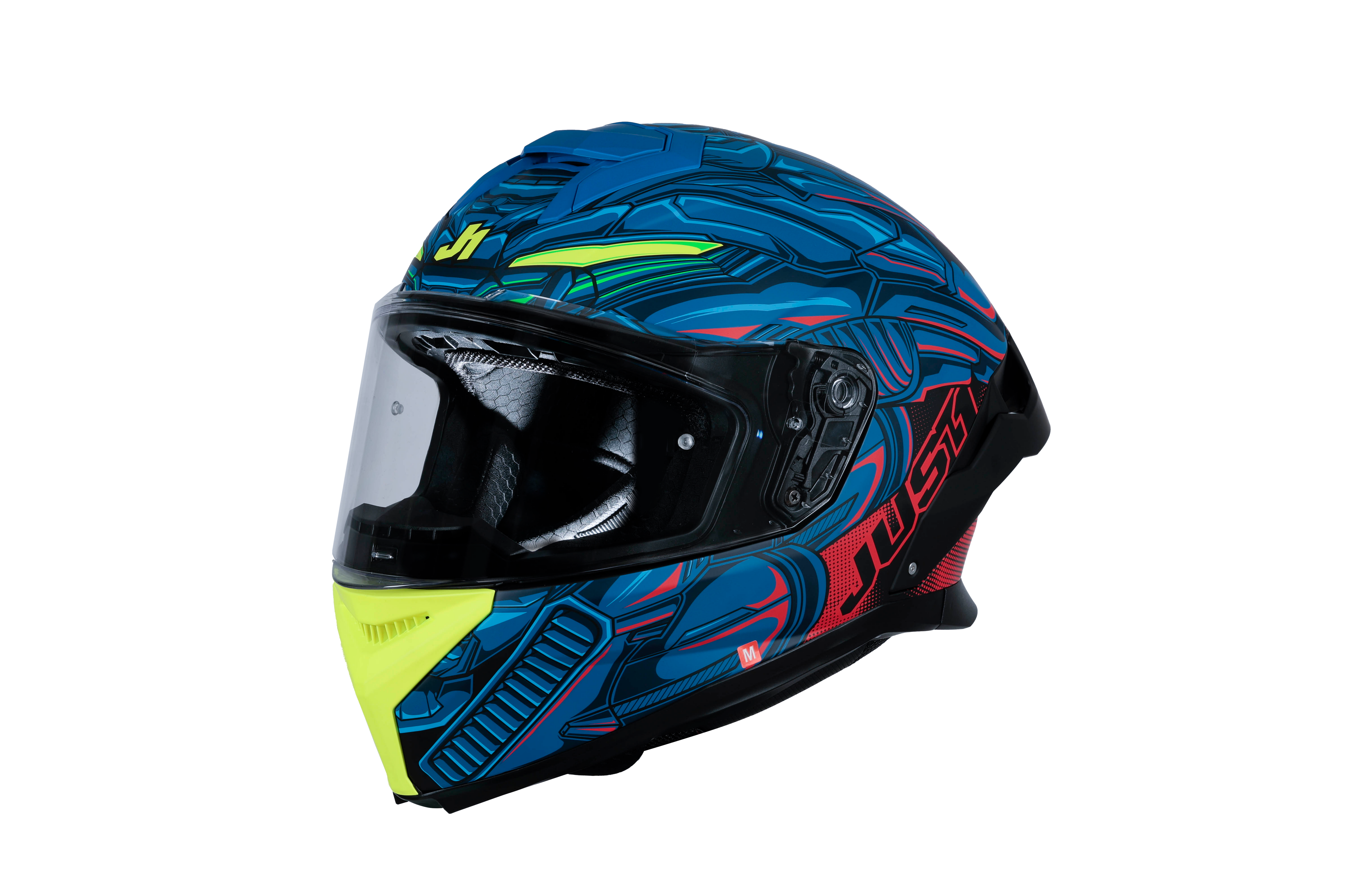 Just1 J-STR Helm Titan Rood / Blauw / Zwart Matt 6030390214004 