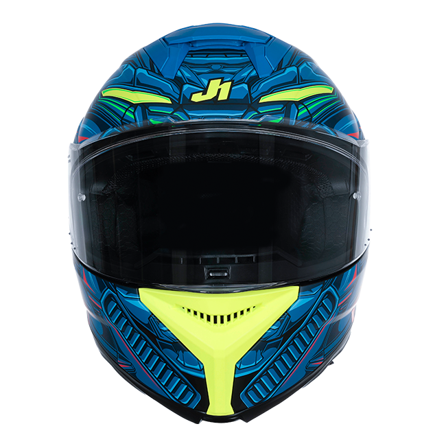 Just1 J-STR Helm Titan Rood / Blauw / Zwart Matt 6030390214004 