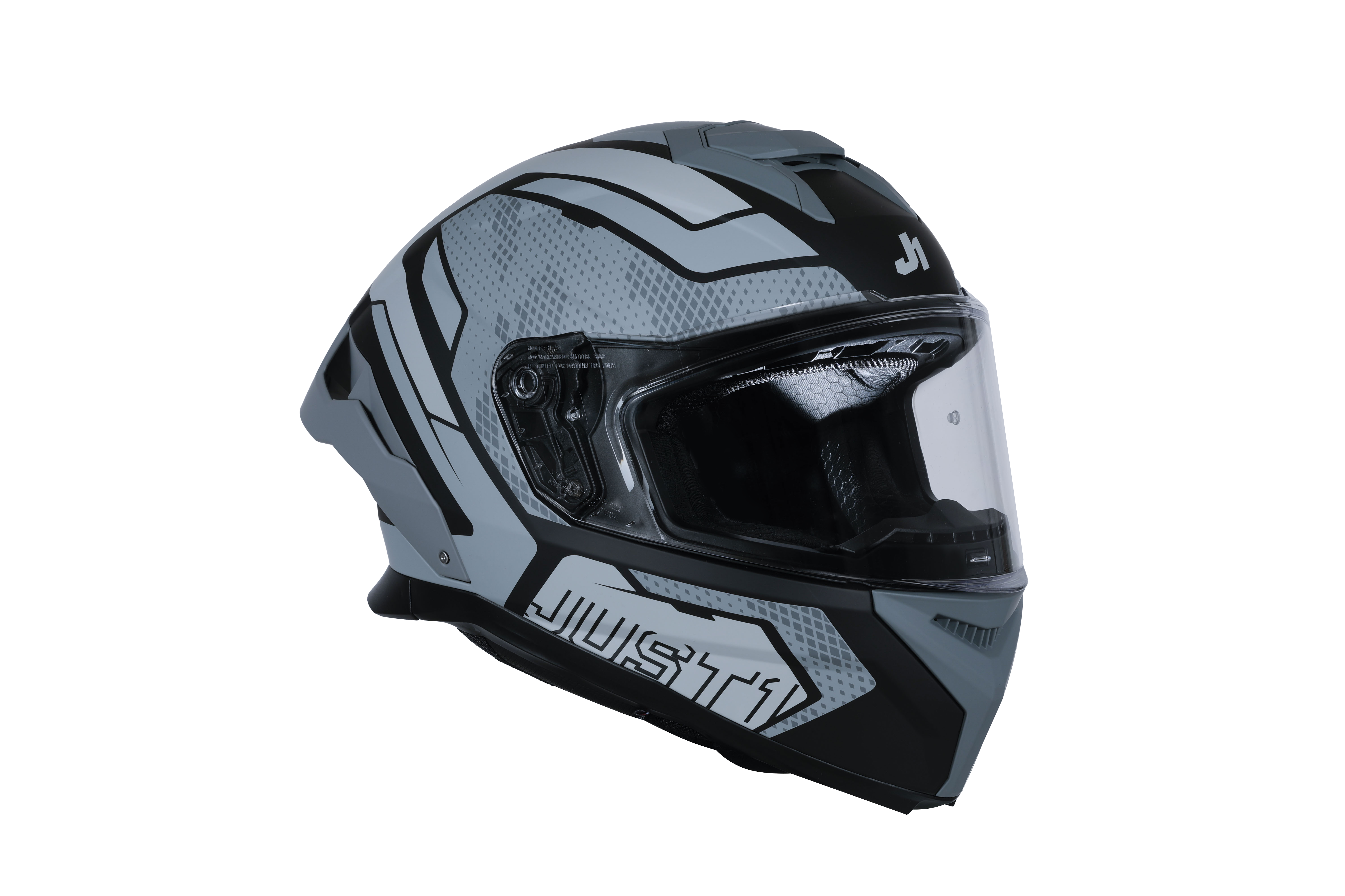 Just1 J-STR Helm Unie Grijs / Zwart Mat 6030390201001 