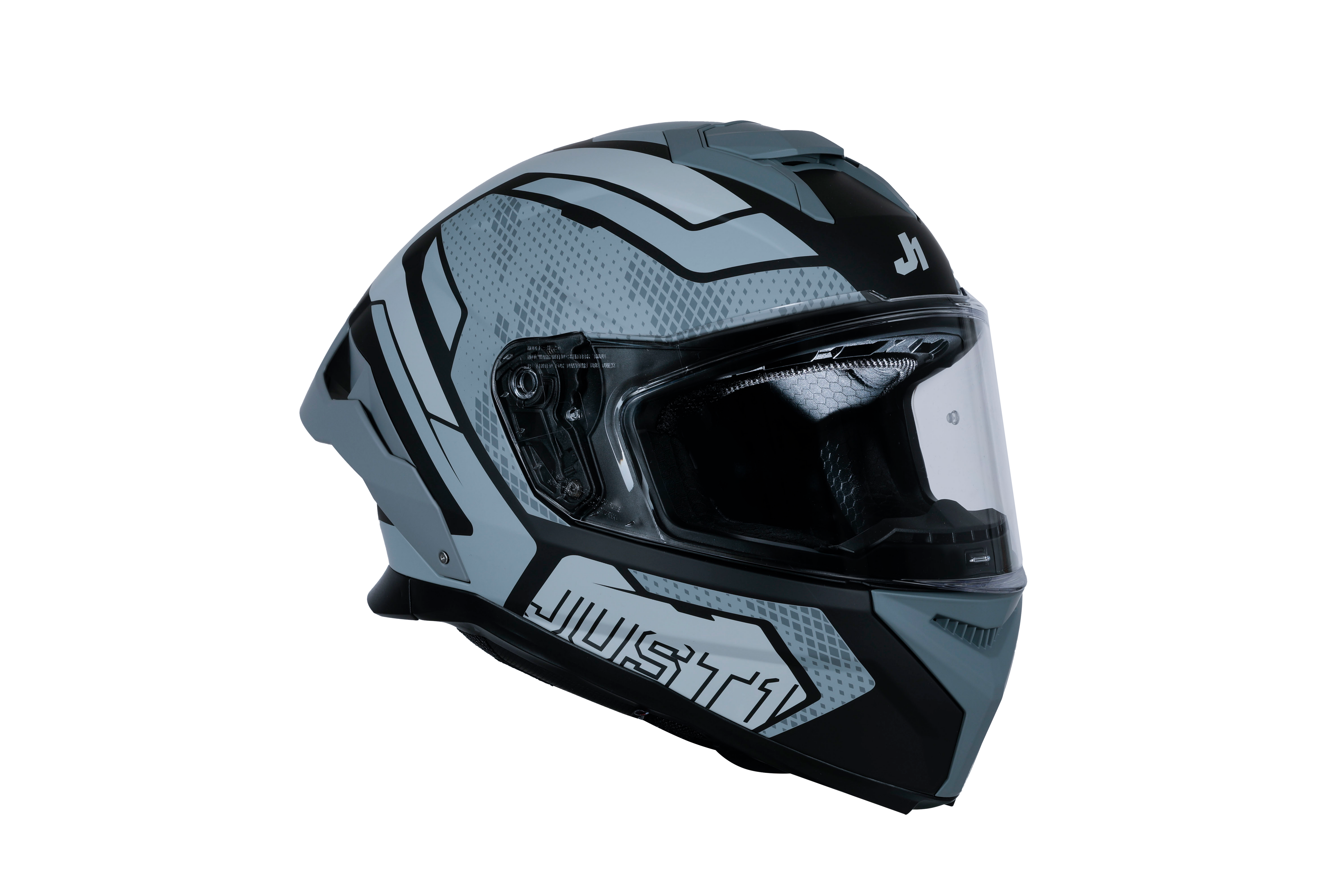 Just1 J-STR Helm Unie Grijs / Zwart Mat 6030390201001 