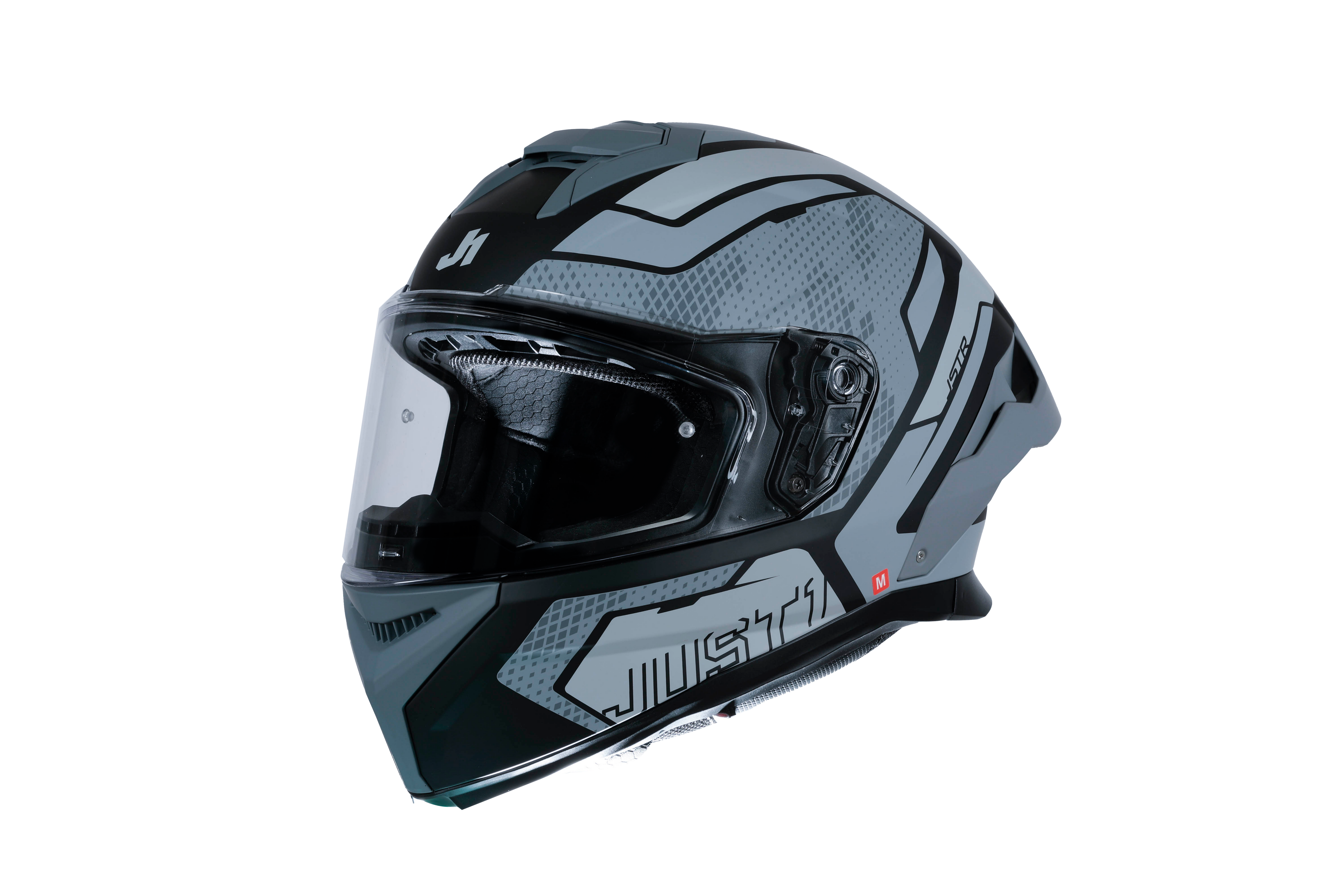 Just1 J-STR Helm Unie Grijs / Zwart Mat 6030390201001 