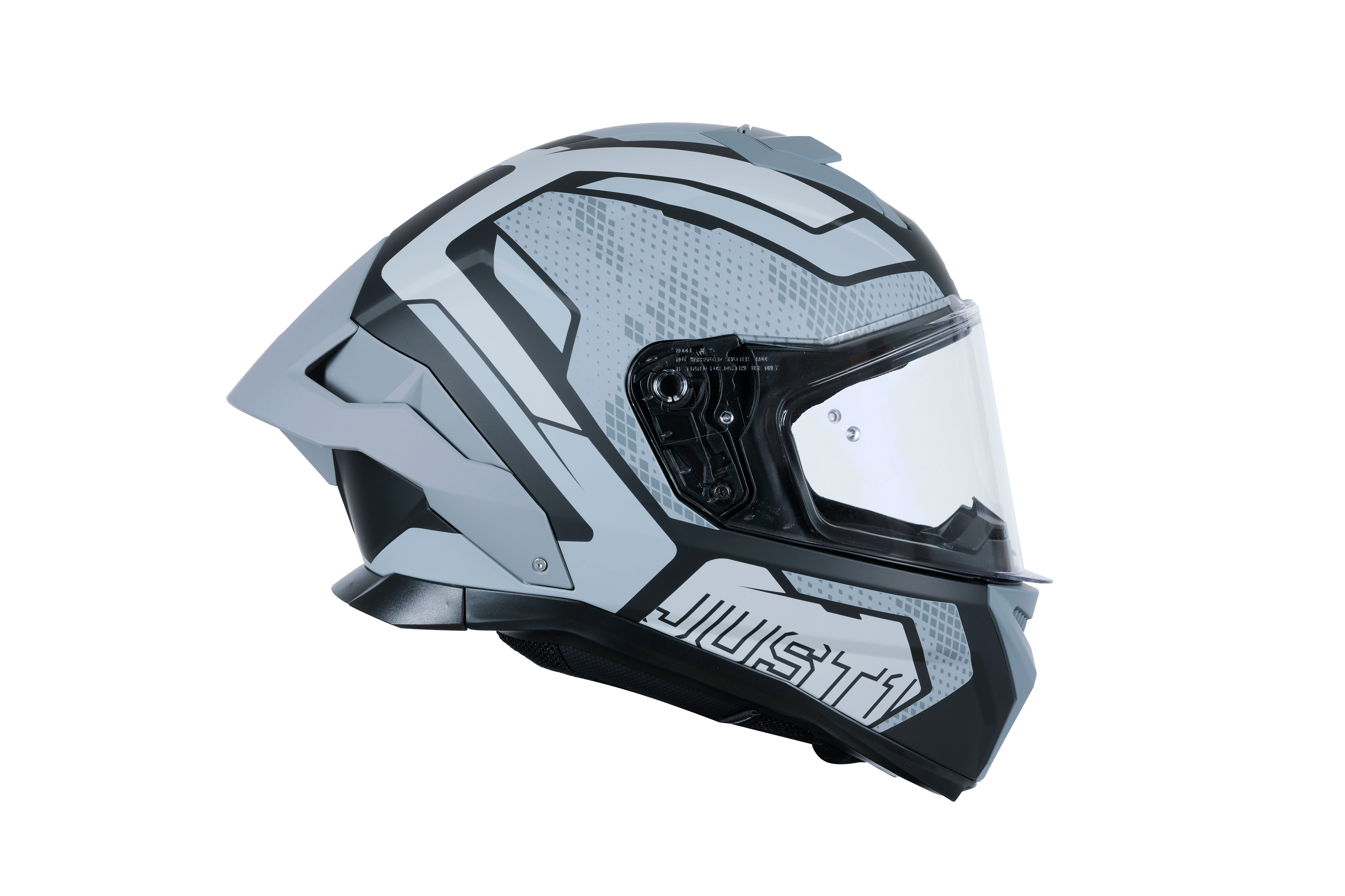 Just1 J-STR Helm Unie Grijs / Zwart Mat 6030390201001 