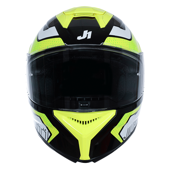 Just1 J-STR Helm Unie Neongeel / Zwart Glans 6030390191001 