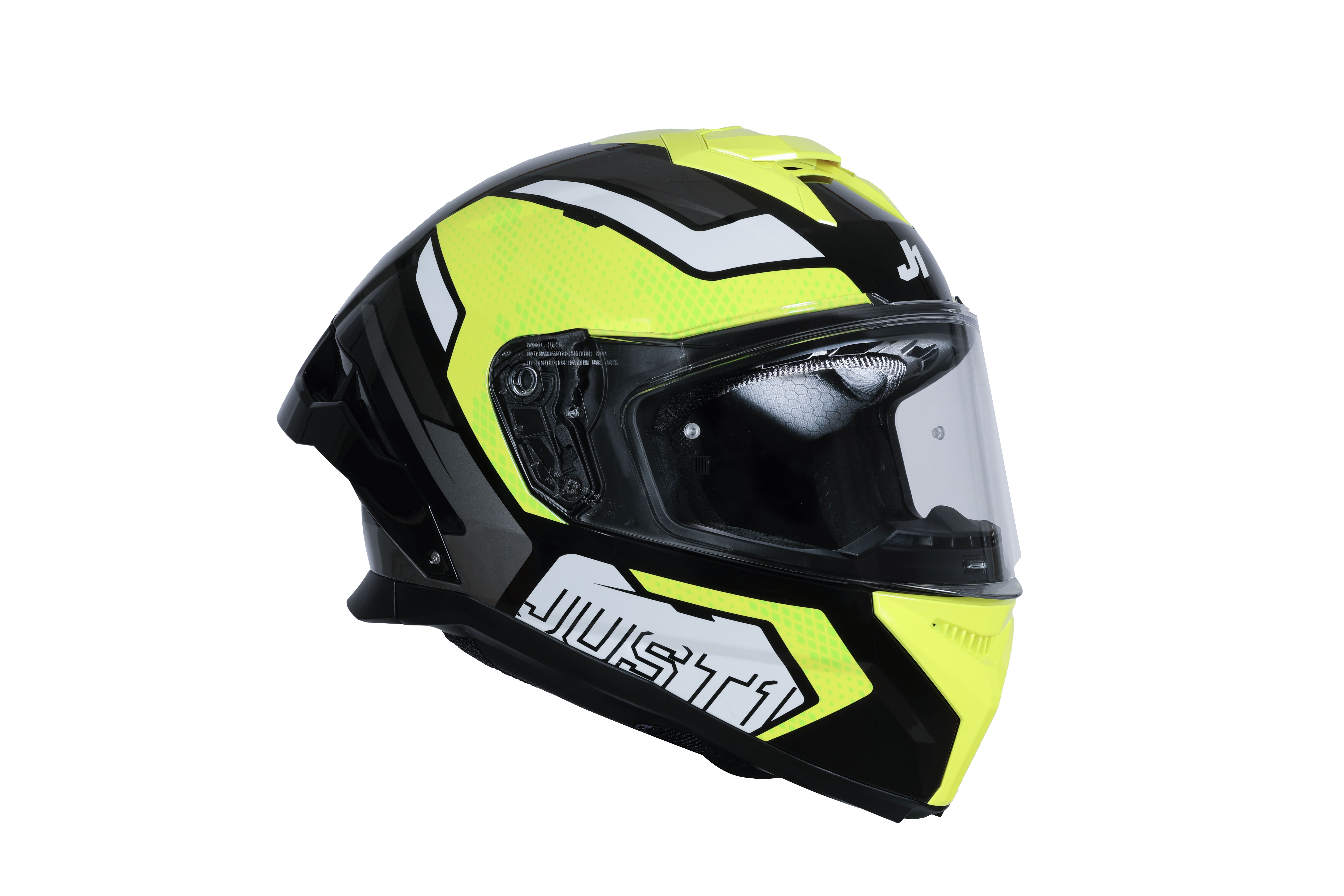 Just1 J-STR Helm Unie Neongeel / Zwart Glans 6030390191001 