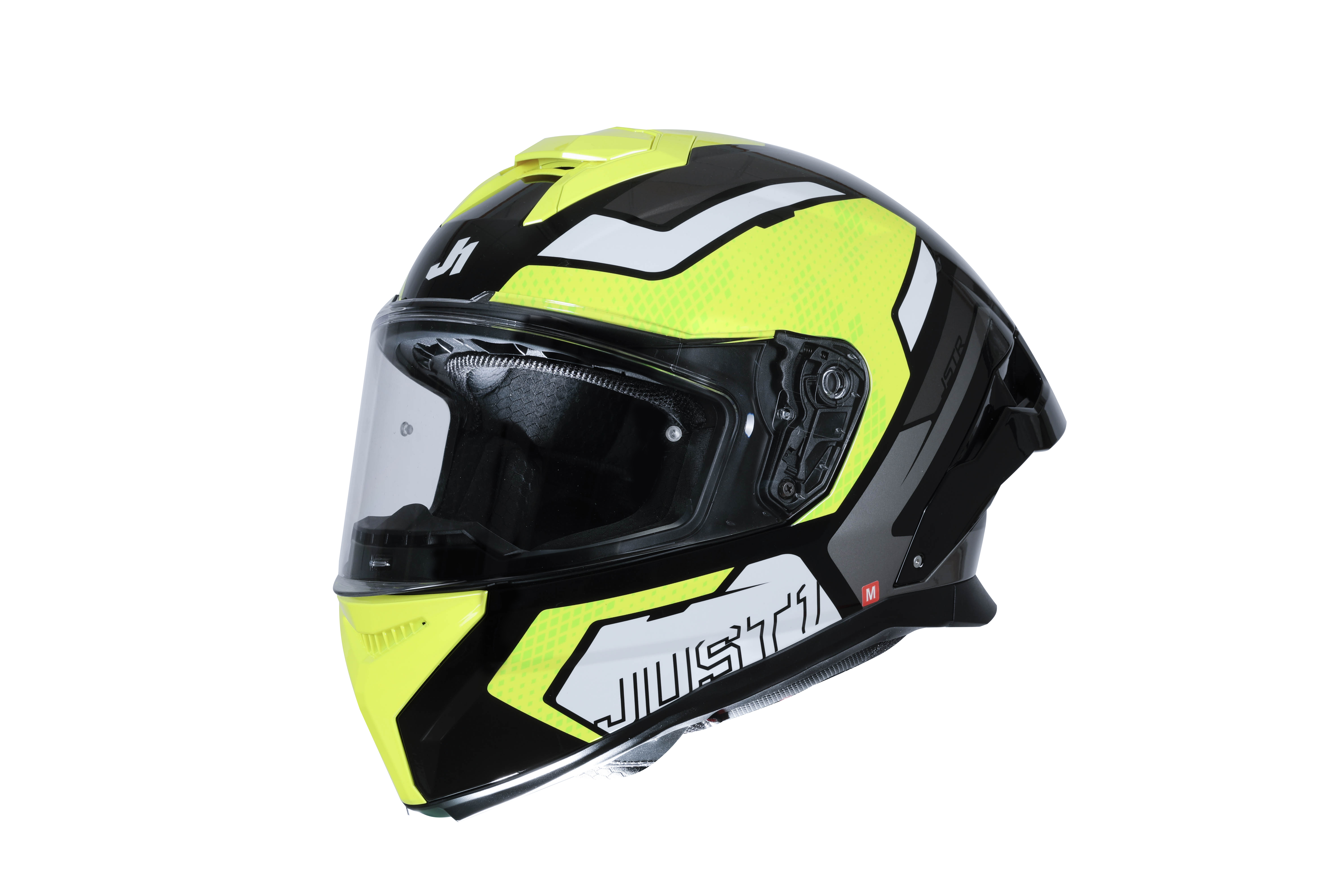Just1 J-STR Helm Unie Neongeel / Zwart Glans 6030390191001 
