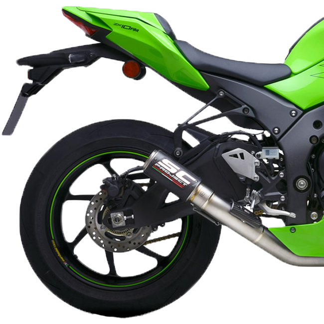 SC-Project Slip-On CR-T + KAT-vervangpijp Kawasaki ZX-10 R/RR (21-25) K38A-DET36 