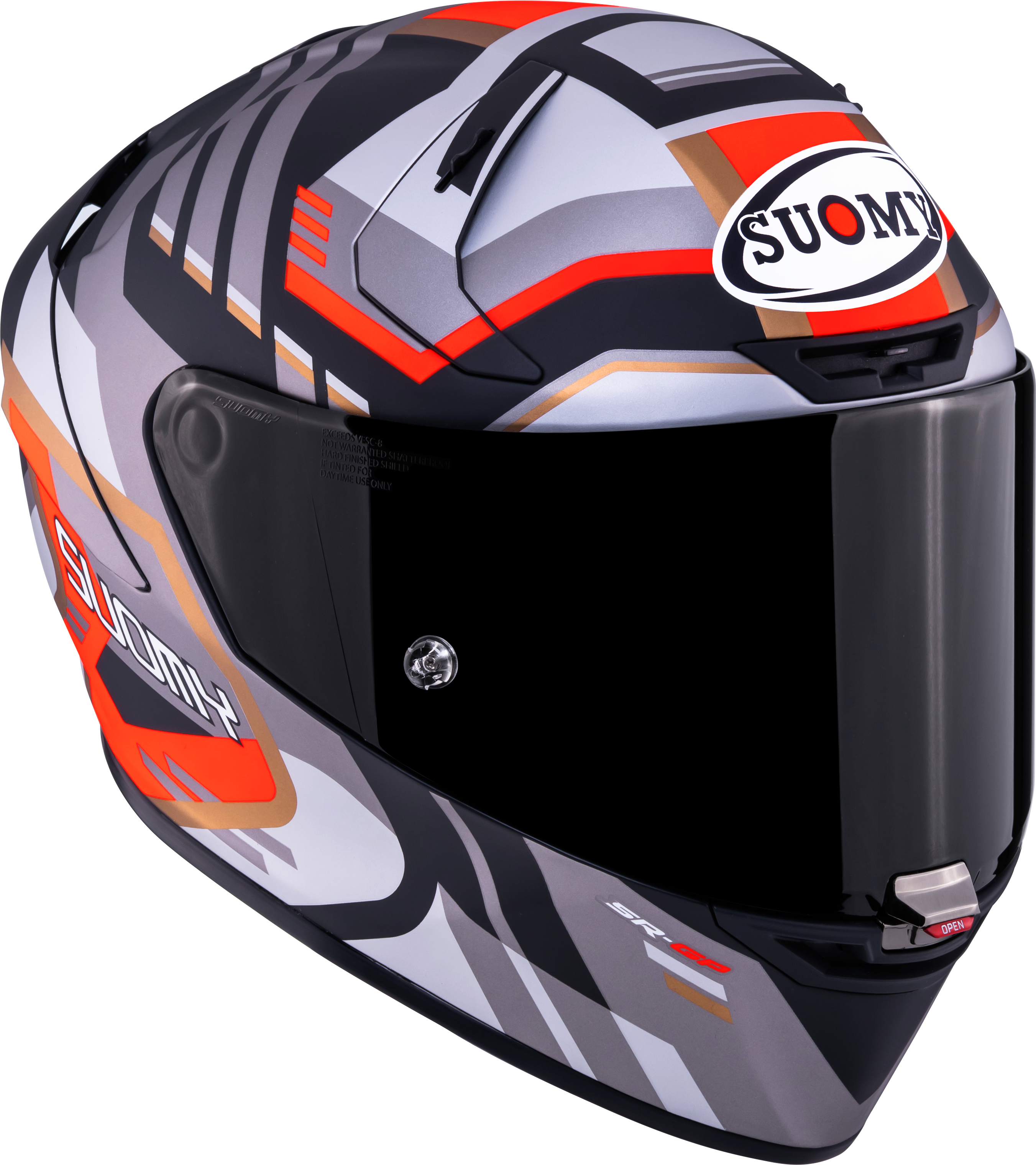Suomy SR-GP Evo Helm Infrared Matt Grijs/Rood/Zwart K6S20025 