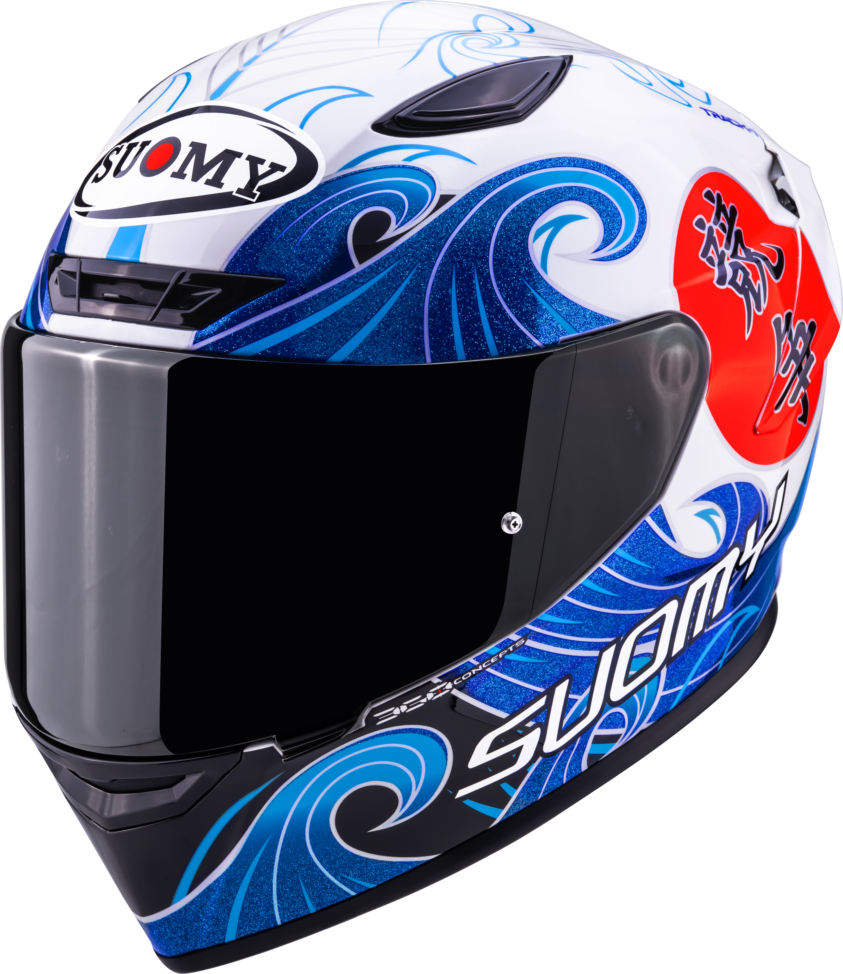 Suomy Track-1 Helm Waves Wit K6T10025 