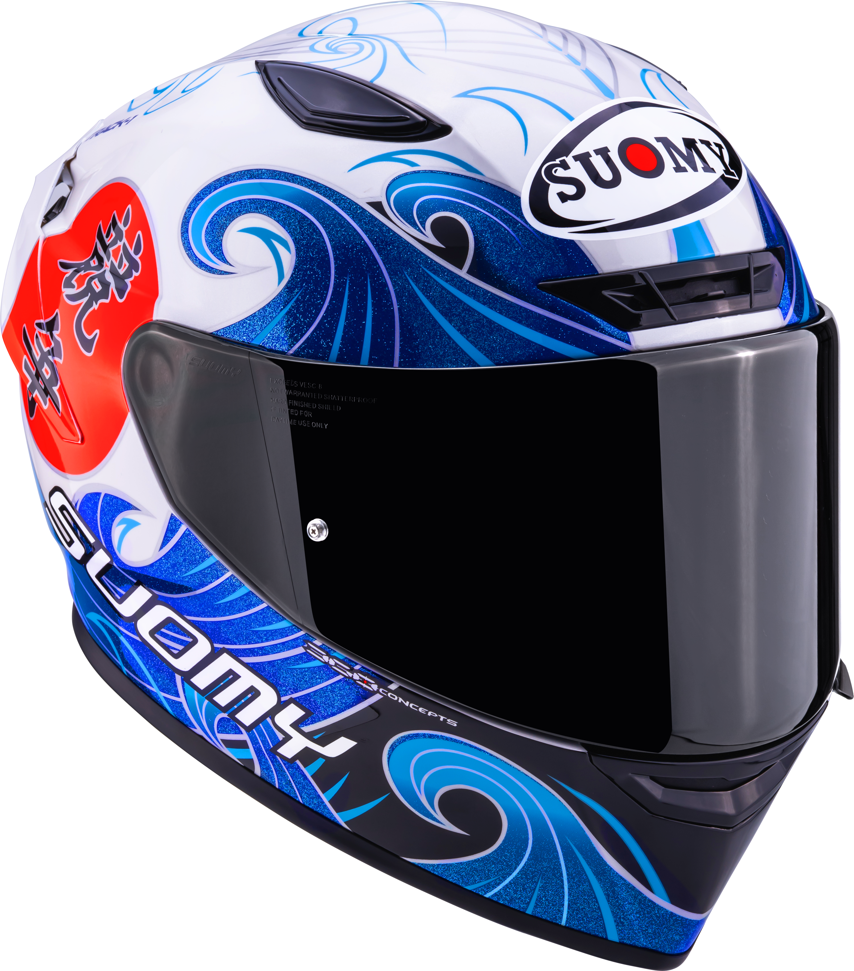 Suomy Track-1 Helm Waves Wit K6T10025 