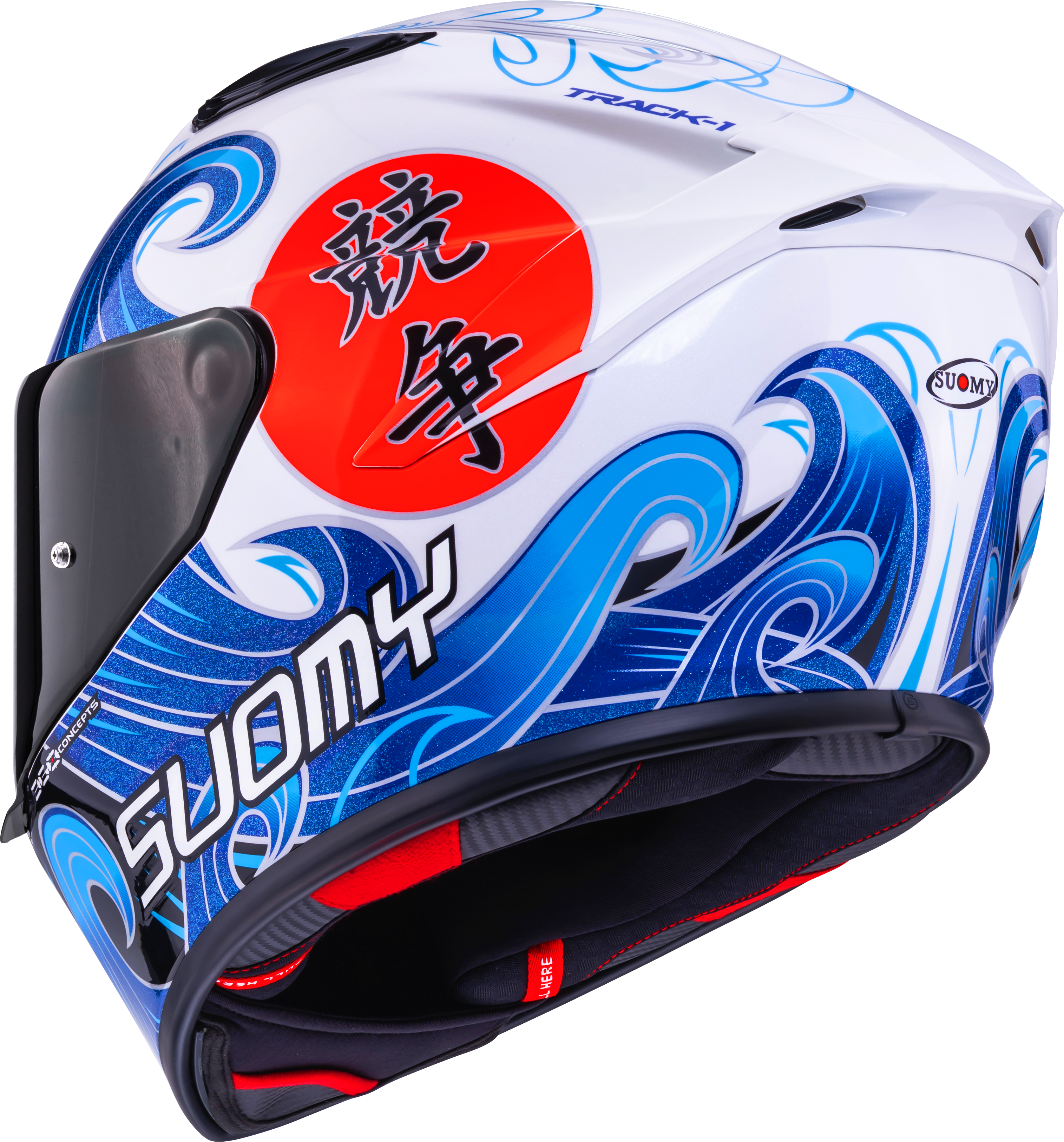 Suomy Track-1 Helm Waves Wit K6T10025 