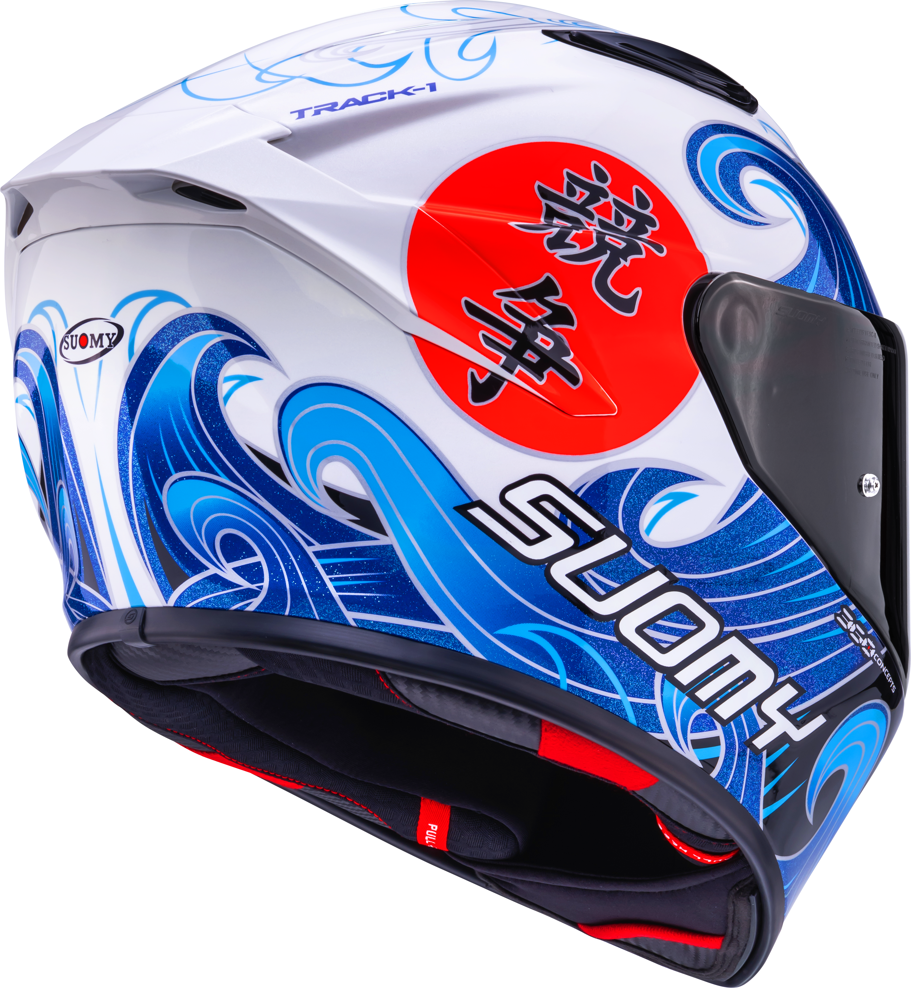 Suomy Track-1 Helm Waves Wit K6T10025 