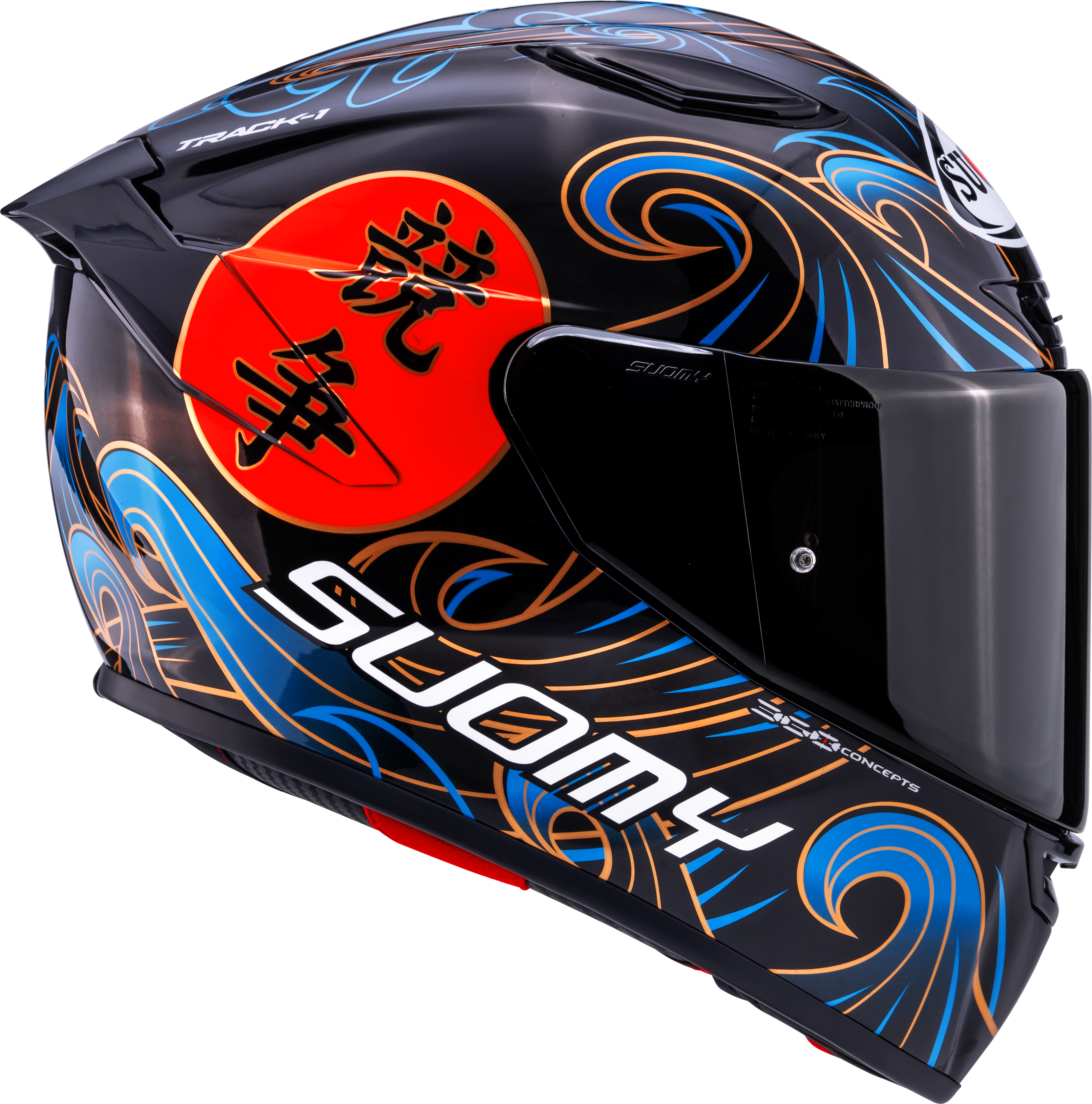 Suomy Track-1 Helm Waves Zwart K6T10026 